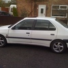 white peugeot 306 saloon TURBO DEISEL CAR