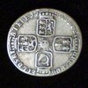 Silver George II 1757 Sixpence coin in great condition