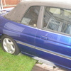 escort cabriolet rear window and rear side window with window mechanisms