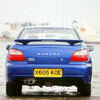 Subaru Impreza WRX Bugeye boot spoiler. Blue