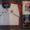 paul gascoigne signed 1990 ENGLAND FOOTBALL worldcup shirt and programme