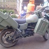 harly davidson mt350 with ammo box and gun carryer