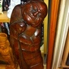 LARGE CHINESE BAMBOO FIGURE