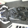 bmw leathers zip up top and bottoms