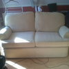 cream frabic large 2 seater sofa