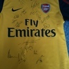 signed Arsenal away shirt