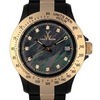 TOY Watch (Black and gold diamante heavy metal ladies watch)