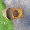 x2 Old fashioned oil filled road lamps