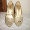 Prom/Going out gold high heel shoes, size 6