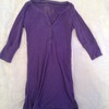 Flattering 3/4 sleeve purple top