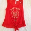 harvard crop top