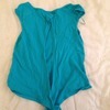 open back blue top