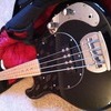 Stagg bass guitar based upon style of musicman in black