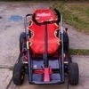 Wolf garten ride on cart mower/go kart