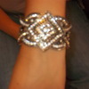 ladies burnished silver bracelet