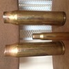 Set of 3 polished cases 1x .50 cal 2x 30 mm