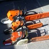 3 stihl chainsaws