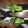 Black an green motorbike clothing DMX IKON