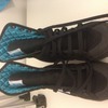 Black and aqua addidas high top womens trainers size 4 unworn