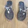 Clear flipflops with gems
