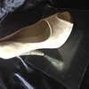 Lemonade size 7 gold sparkly heel