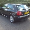 Audi s3 black with white leathers