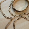 9 carat gold bangle &amp; chain