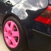 audi tt ronals alloys x4 5x100 mint condition in pink!!!