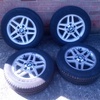 Complete set of BMW 15 inch alloy set with wheels