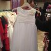 for sale beautiful toddlers bridsmaids cream dress size 2-3  and size 5 shoe and head band £40