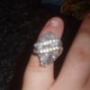 women's 925 silver  andswarovski crystal ring