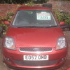 2007 FORD FIESTA ZETEC CLIMATE S-A RED DURASHIFT SEMI AUTOMATIC PETROL 1.4