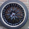 17" Kato Racing Sukumo Gunmetal Alloy Wheels With 225/40/17 Tyres 5x100 stud pattern