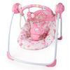 Bright Starts Pink Girl Blossomy Blooms Portable Cradling Swing