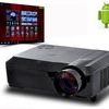 HD Projector and Pull down screen to project + 7.5m HDMI Cable