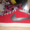 Red Nike Blazers With Black Nike Tick