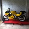Foot Pedal Operated Hydraulic Motorcycle Lift bike ramp bike lift