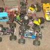 job lot of rc cars SPARES OR REPAIRS