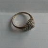 Multi Teared Diamond Cluster Ring