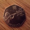 Olympic shooting 50p coin