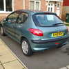 X REG PEUGEOT 206 3 door hatchback green petrol