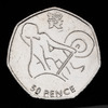 2011 50p coin - London Olympics – Weightlifting