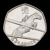 2011 50p coin - London Olympics – Equestrian
