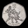 2011 50p coin - London Olympics – Fencing