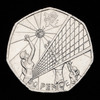 2011 50p coin - London Olympics – Volleyball