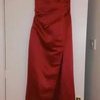 Red Satin Corset Dress