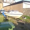 14ft fletcher arrowflyte speed boat with 50hp johnson outboard