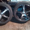 17'' team dynamics city black alloys and tyres