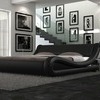 Italian leather modern double bed RRP £799