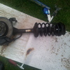 skoda felicia o/s front hub and suspension arm